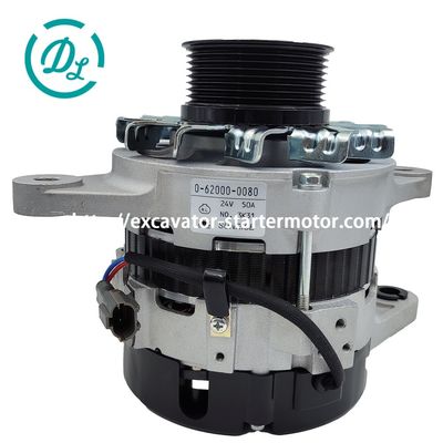 24V 50A 8-98092116-0 Ekskavator Alternatörü 0-62000-0080 714/40523